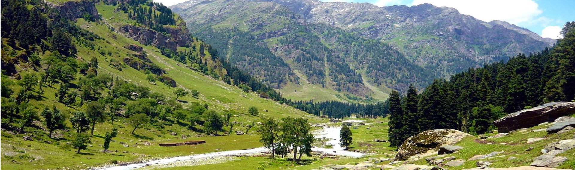 Pahalgam - Mountains & River View